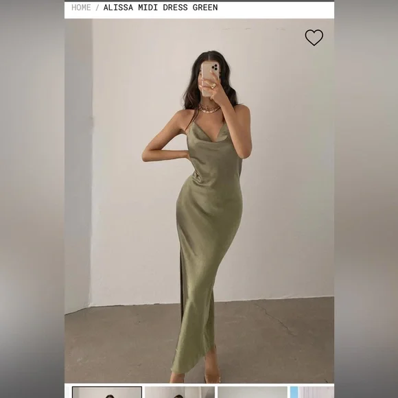 Princess Polly | Dresses | Midi Dress Green Sage Princess Polly Alissa Midi  Dress | Poshmark